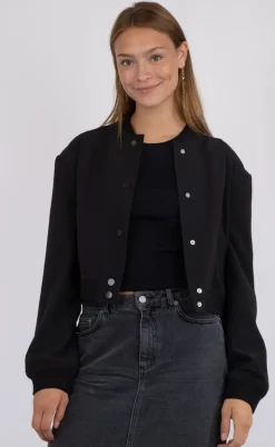 Neo Noir Jakke - Vaccaro Solid Bomber - Black