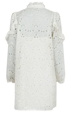 Neo Noir Kjole - Abby Embroidery - Ivory
