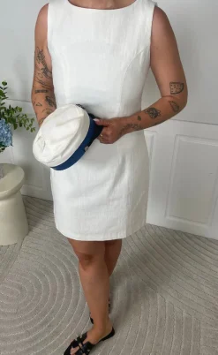 Neo Noir Kjole - Bruna Ramie - Off White