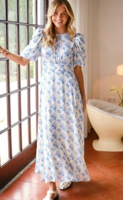 Neo Noir Kjole - Kikka Wild Rose - Light Blue