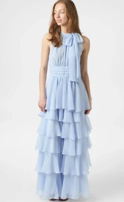 Neo Noir Kjole - Marli Chiffon - Light Blue