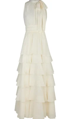 Neo Noir Kjole - Marli Chiffon - Light Yellow