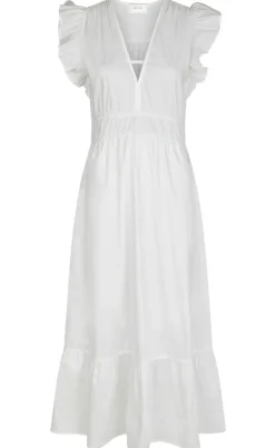 Neo Noir Kjole - Pollana Poplin - White