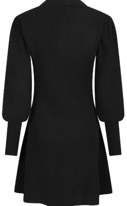 Neo Noir Kjole - Polli Rib - Black