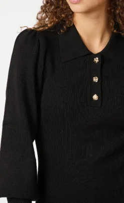 Neo Noir Kjole - Polli Rib - Black