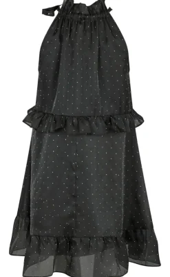 Neo Noir Kjole - Rida Bedazzled - Black