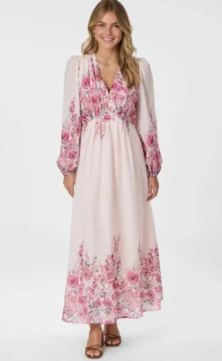 Neo Noir Kjole - Silfi Flower - Rose