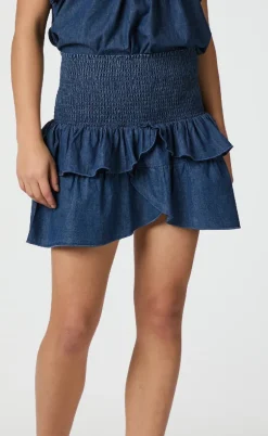 Neo Noir Nederdel - Carin Denim - Blue