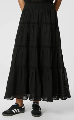 Neo Noir Nederdel - Felicia S Voile - Black