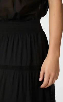 Neo Noir Nederdel - Felicia S Voile - Black