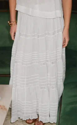 Neo Noir Nederdel - Felicia S Voile - White