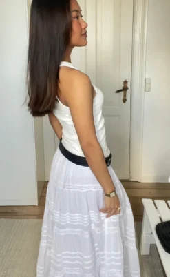 Neo Noir Nederdel - Felicia S Voile - White