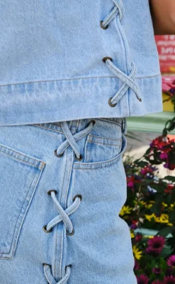 Neo Noir Nederdel - Kessia Braid - Blue