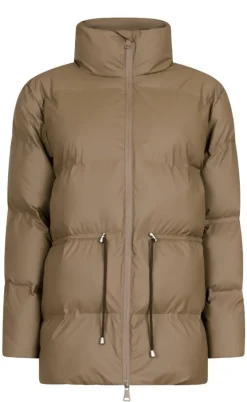 Neo Noir Puffer Jakke - Mayra - Dark Taupe