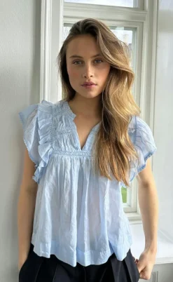 Neo Noir Top - Jayla - Light Blue