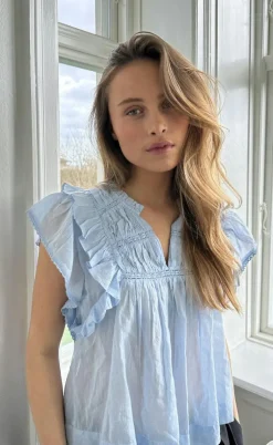 Neo Noir Top - Jayla - Light Blue