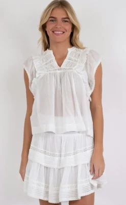 Neo Noir Top - Jayla - White