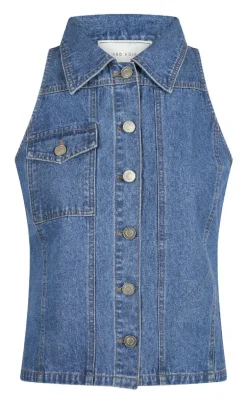 Neo Noir Top - Sylvie - Blue