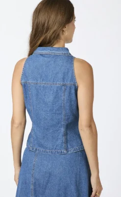 Neo Noir Top - Sylvie - Blue