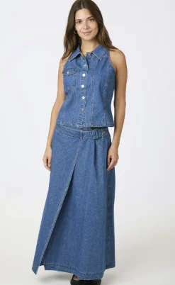 Neo Noir Top - Sylvie - Blue