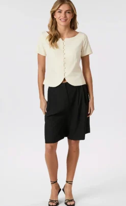 Neo Noir Top - Tango Structure - Off White