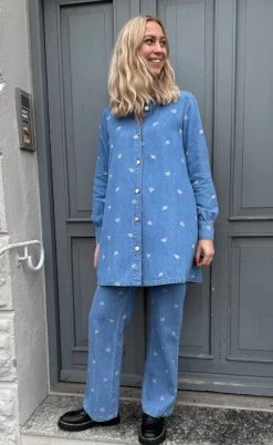 Nümph Kjole - Biza - Medium Blue Denim