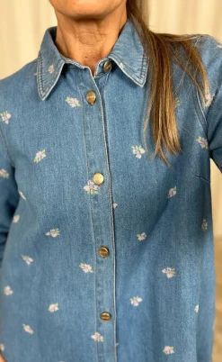 Nümph Kjole - Biza - Medium Blue Denim