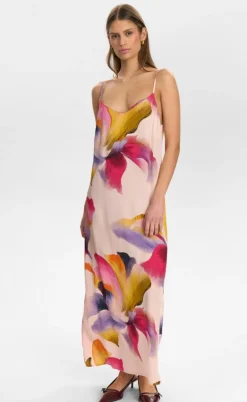 Nümph Kjole - Botanica Slip - Pearl