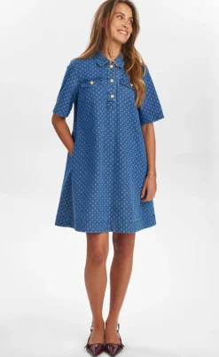 Nümph Kjole - Haddie - Medium Blue Denim