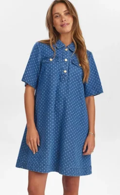 Nümph Kjole - Haddie - Medium Blue Denim