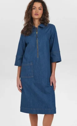 Nümph Kjole - Izzas - Medium Blue Denim