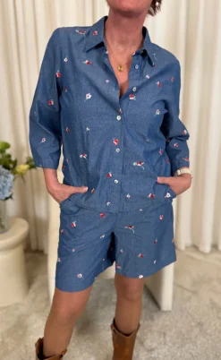 Nümph Shorts - Zira - Blueprint