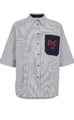 Nümph Skjorte - Tillie - Dark Sapphire