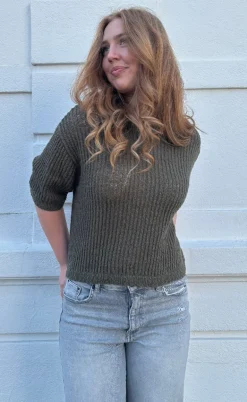 Nümph Striktrøje - Mirandi - Grape Leaf