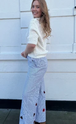 Nümph Striktrøje - Mirandi - Cloud Dancer