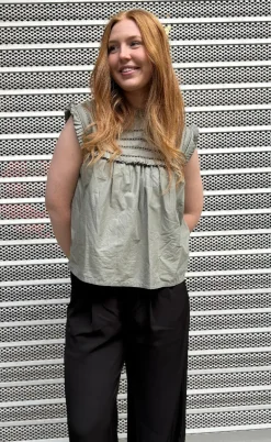 Noella Bluse - Kama - Sage Green