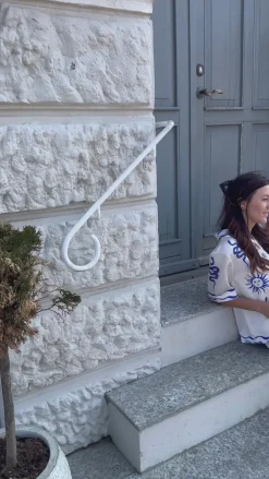 Noella Bluse - Kealy - Chana Blue Print