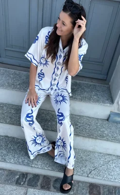 Noella Bluse - Kealy - Chana Blue Print