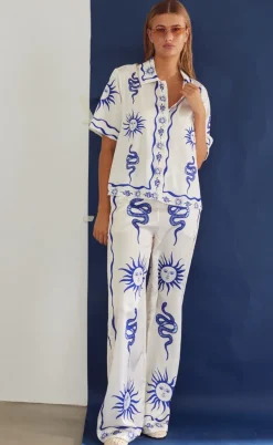 Noella Bluse - Kealy - Chana Blue Print