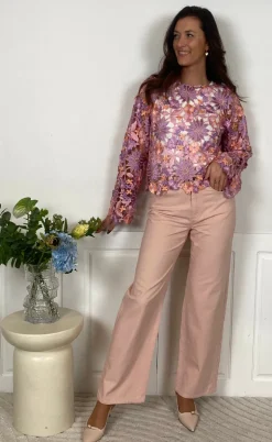 Noella Bluse - Kezzie - Lilac Mix