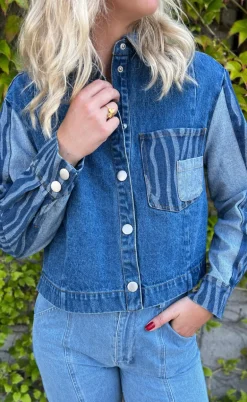Noella Bluse - Kimbra - Patch Denim