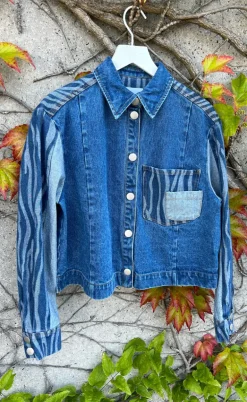Noella Bluse - Kimbra - Patch Denim