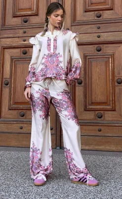 Noella Bluse - Reno Ruby - Drusella Print