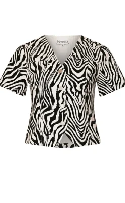Noella Bluse - Stormina - Taleah Zebra Print