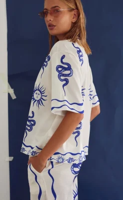 Noella Bukser - Kimona - Chana Blue Print