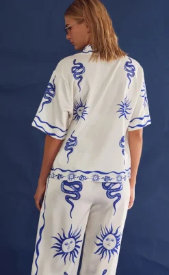 Noella Bukser - Kimona - Chana Blue Print