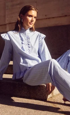 Noella Bukser - Sally - Light Blue Stripe