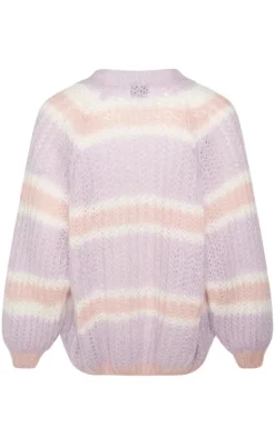 Noella Cardigan - Vera -  Lilac/Rose/White Mix