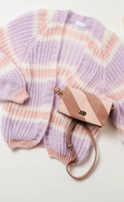 Noella Cardigan - Vera -  Lilac/Rose/White Mix