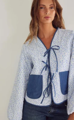 Noella Jakke - Lori - Calla Denim Print